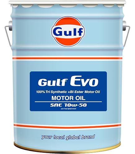 Amazon | ガルフ(Gulf) エンジンオイル EVO 10W-50 100% Tri Synthetic